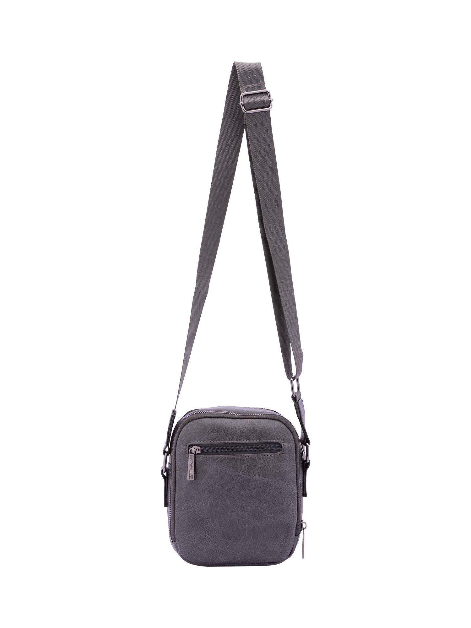 Borsa a tracolla da uomo Ecopelle BC1192-GRIGIO B Cavalli