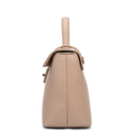 Borsa a mano da donna 100% pelle vegana PU 755-2PT-CAFFELATTE Diana&co