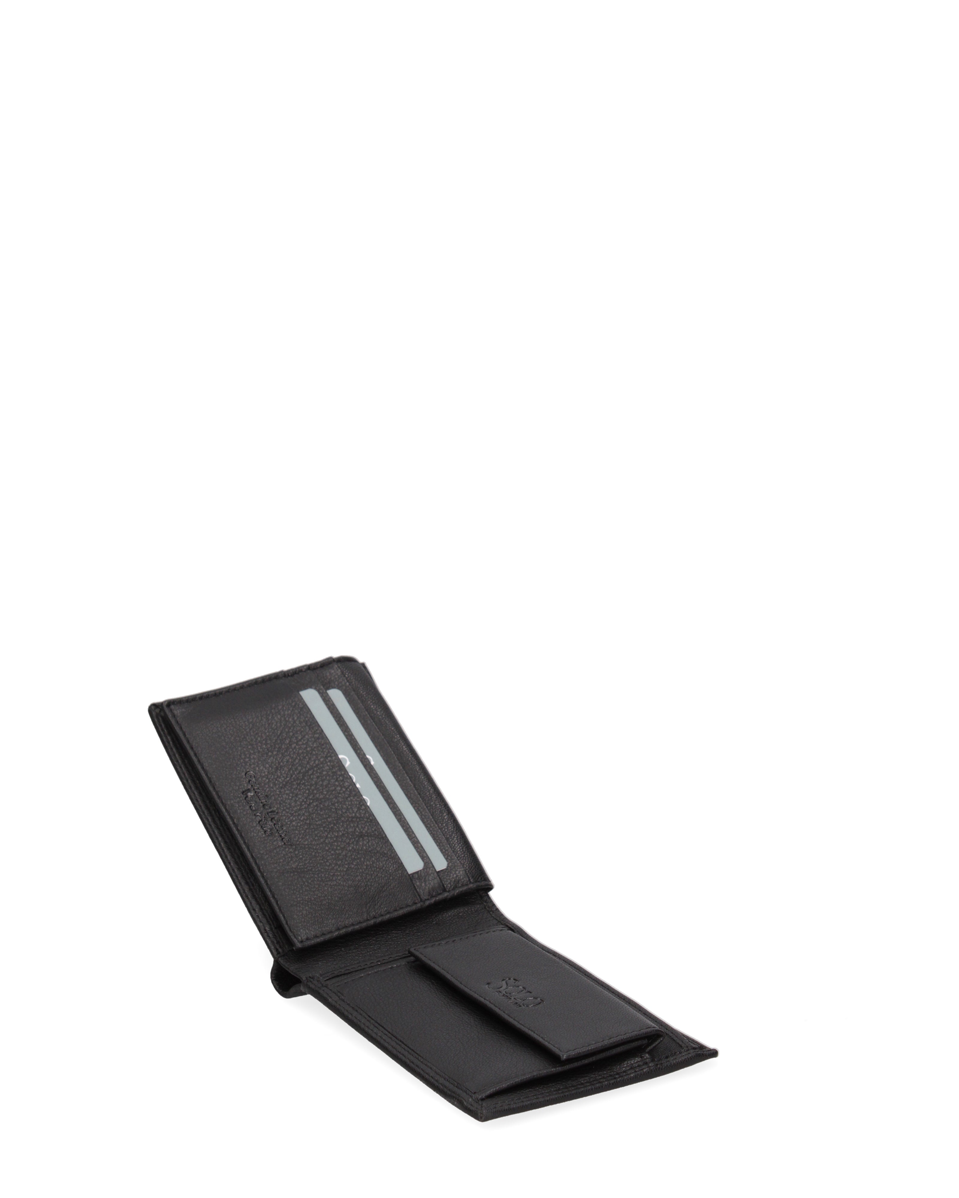 Portafoglio uomo in vera pelle Casual K35358P029-NERO Solo Soprani