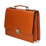 Ivo 7003-CUOIO Borsa da lavoro unisex in vera pelle Gave Lux
