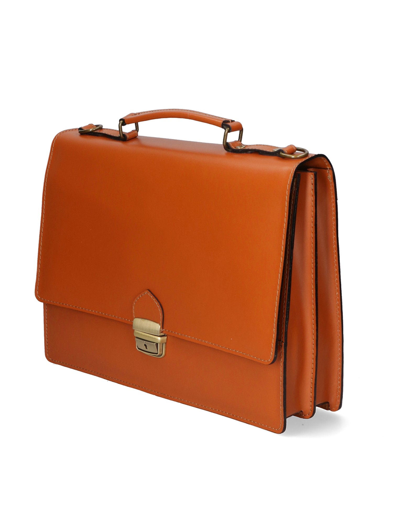 Ivo 7003-CUOIO Borsa da lavoro unisex in vera pelle Gave Lux