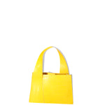 Borsa a mano da donna Vera pelle effetto cocco 07220-C04 GIALLO Roberta Rossi