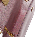 Borsa a mano da donna 100% Pvc FLAT SUPERMEE M-FUXIA STRASS Marc Ellis