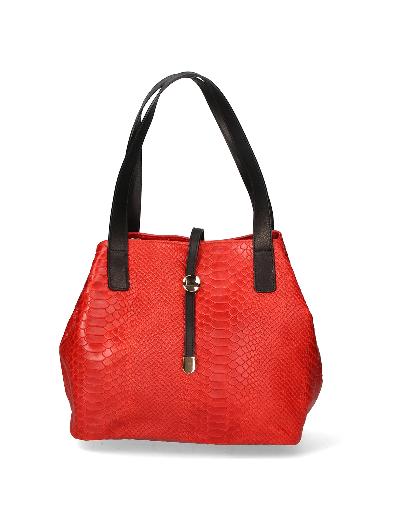 Clarissa Borsa a mano da donna Vera pelle 5276-023 ROSSO Gave Lux