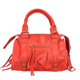 Erisia Borsa a spalla da donna Vera pelle 06091-ROSSO Gave Lux