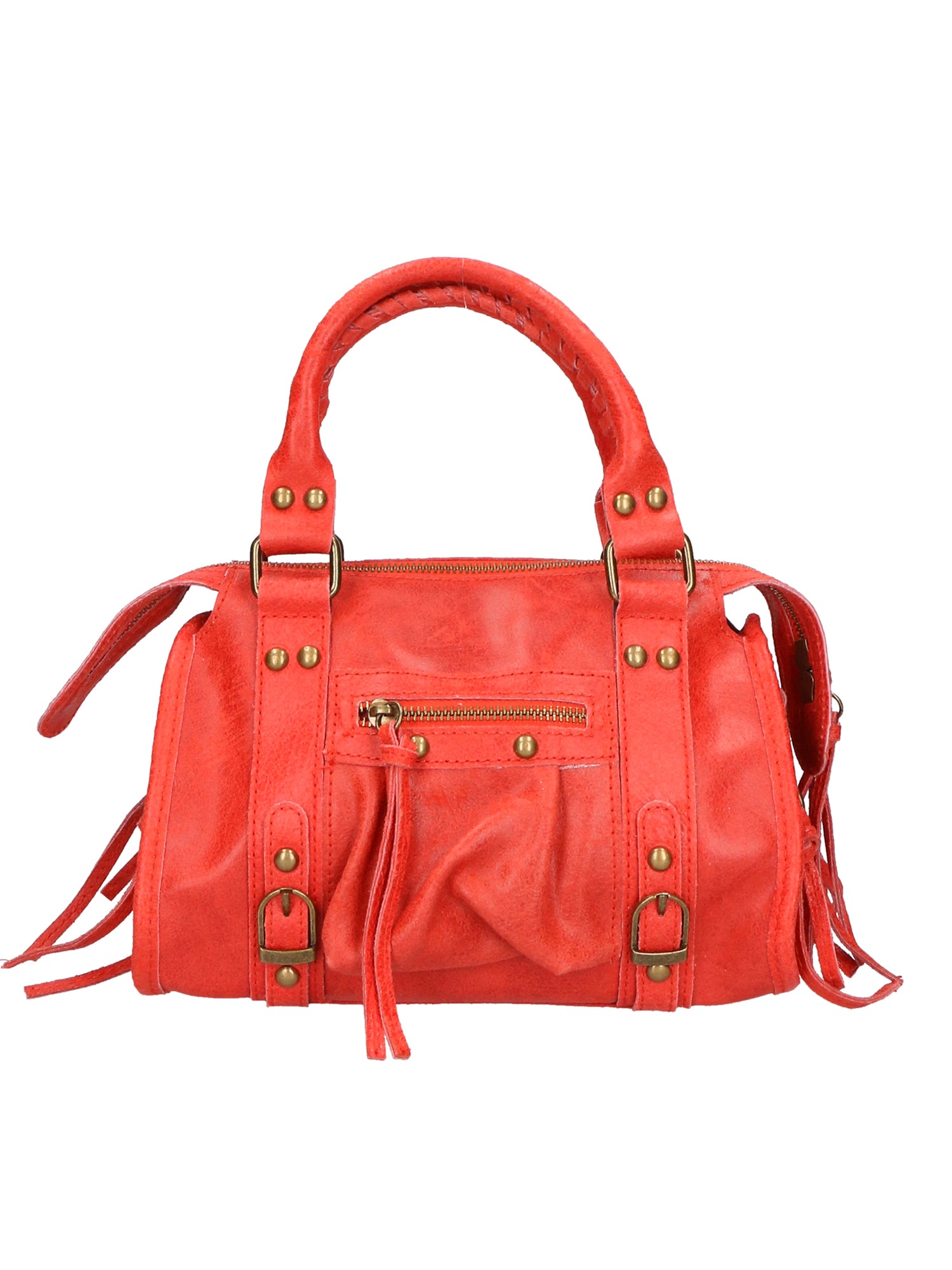 Erisia Borsa a spalla da donna Vera pelle 06091-ROSSO Gave Lux