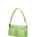 Borsa a spalla da donna Vera pelle 07147-D12 VERDE Roberta Rossi