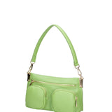 Borsa a spalla da donna Vera pelle 07147-D12 VERDE Roberta Rossi