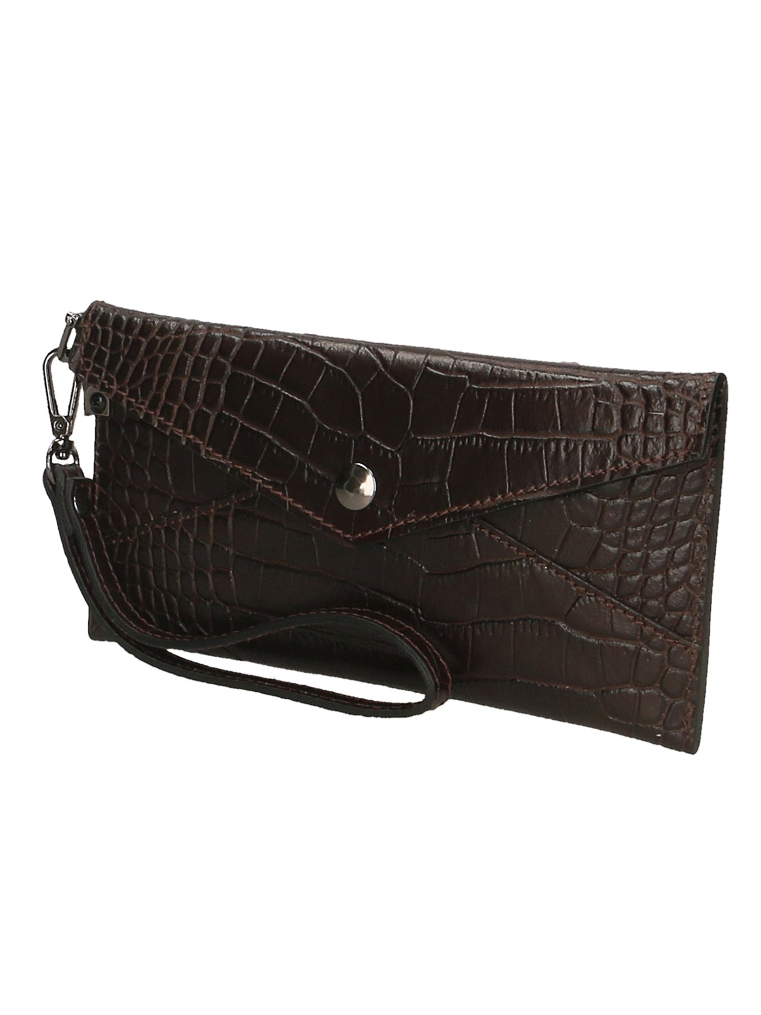 Noemy Borsetta portafoglio da donna Vera pelle 522015-T.MORO DARK BROWN Gave Lux