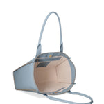 Borsa a spalla da donna 100% pelle riciclata 07225-Cielo Viola Castellani