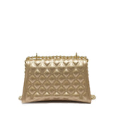 Borsa a mano da donna 100% Pvc FLAT RHOMBUS M-GOLD + LIGHT GOLD Marc Ellis
