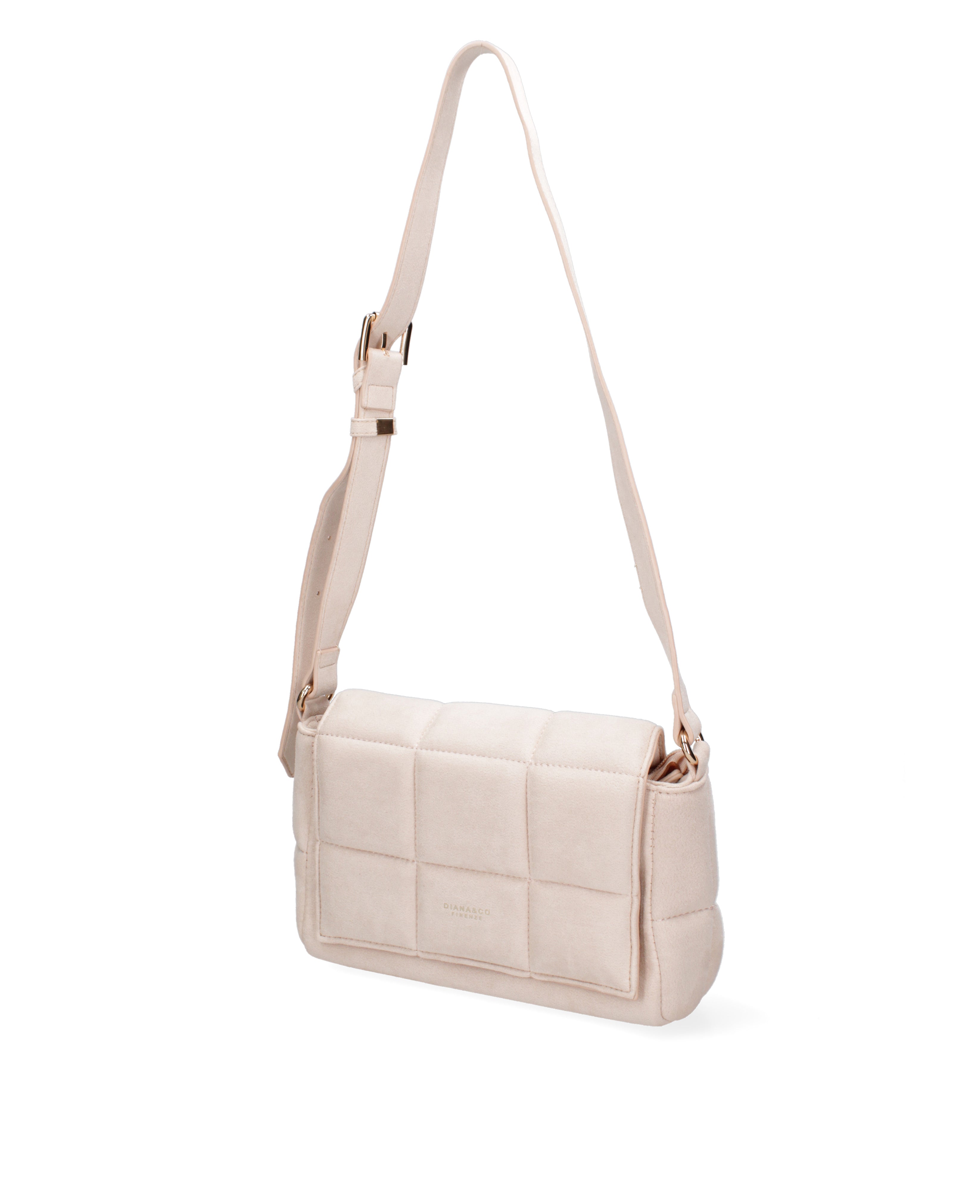 Borsa a spalla da donna Ecopelle DC3323-1-NUDE Diana&co