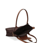 Elora Borsa a spalla da donna 100% Tessuto 432-COFFEE Gave Lux