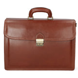 Cesare Borsa da lavoro uomo Vera pelle 7002-MARRONE Gave Lux