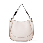 Borsa a spalla da donna 100% pelle riciclata 07224-Latte Viola Castellani