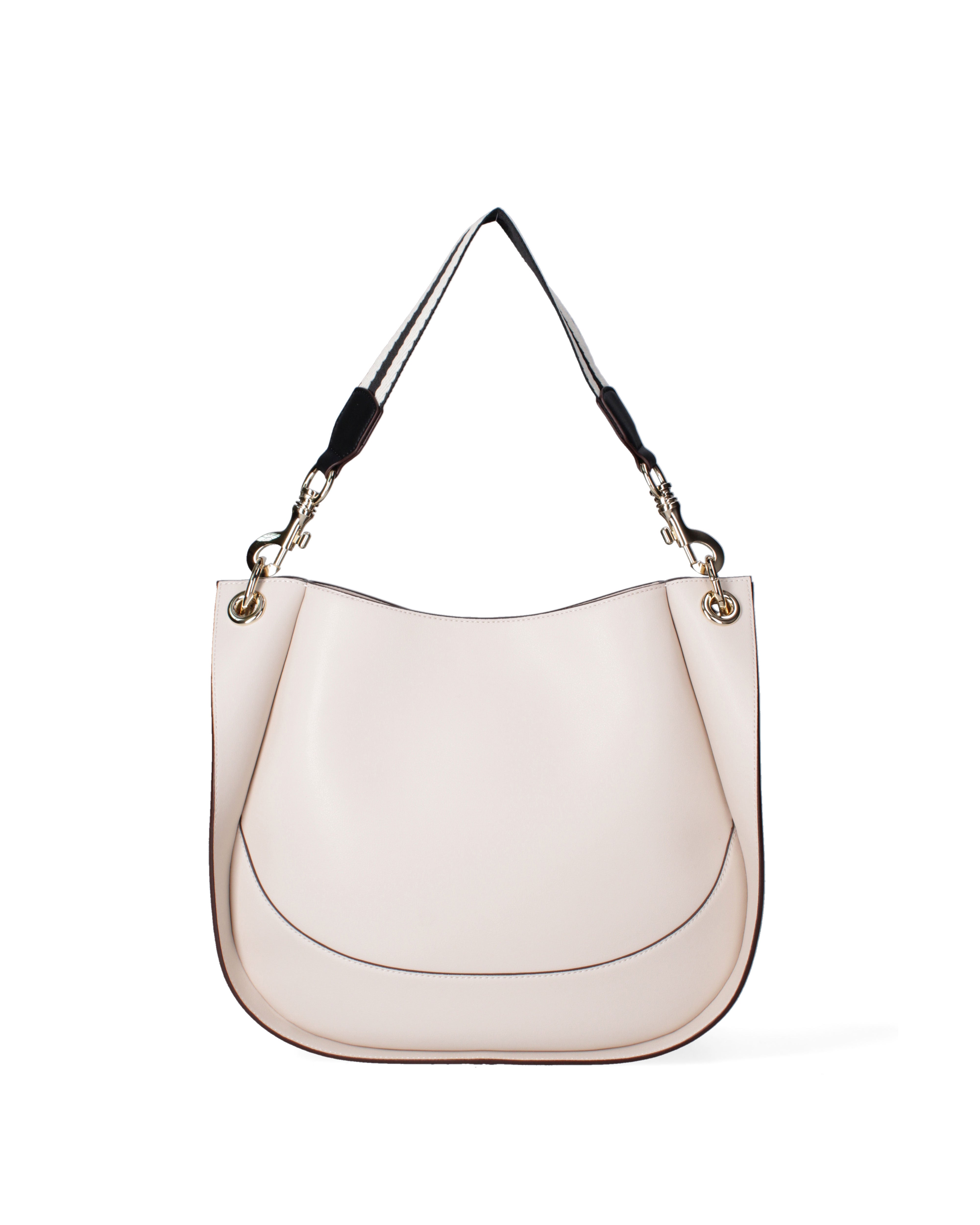 Borsa a spalla da donna 100% pelle riciclata 07224-Latte Viola Castellani