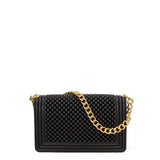 Borsa a mano da donna 100% Pvc FLAT-M-BALL 24-BLACK - GOLD Marc Ellis