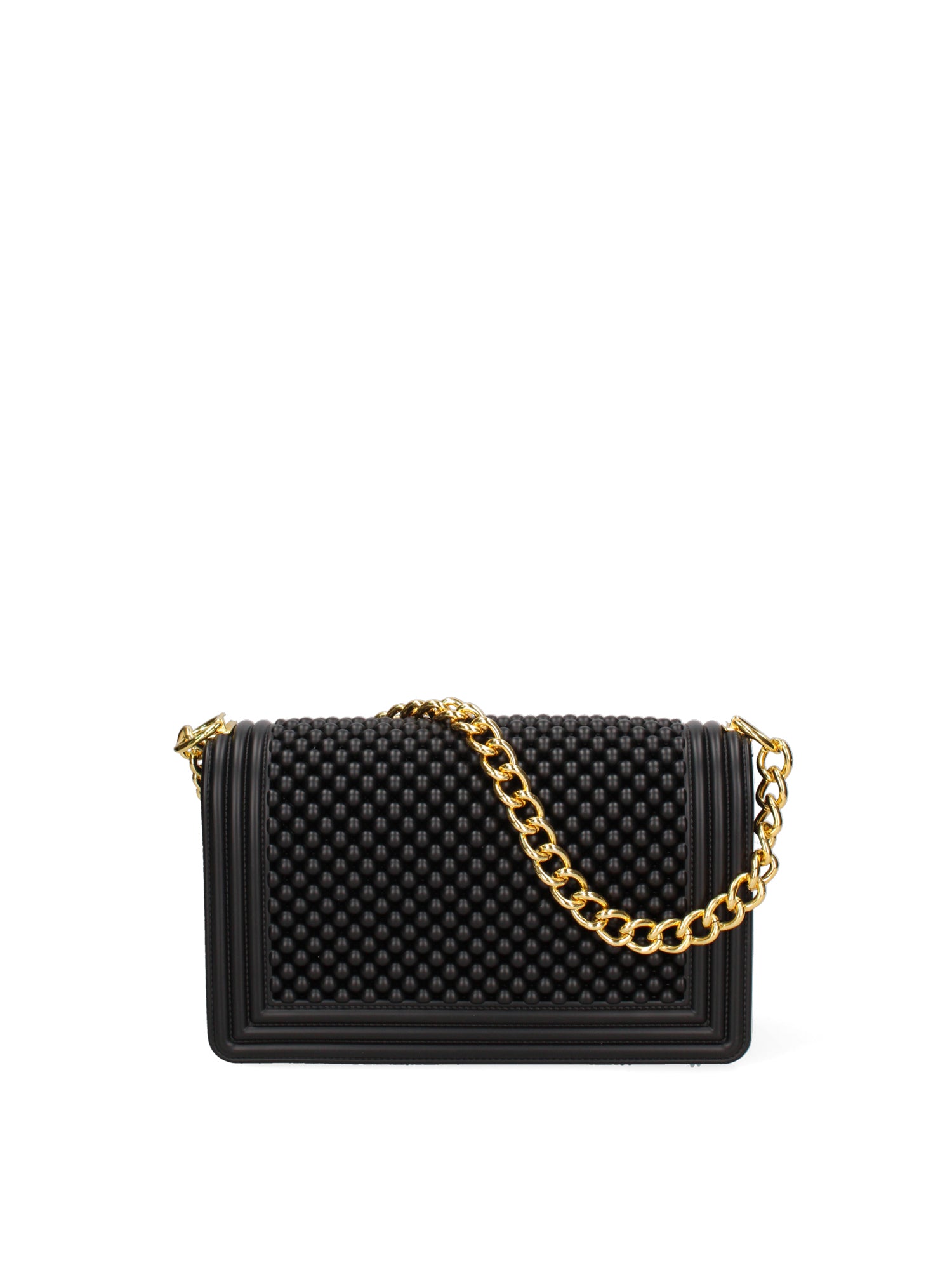 Borsa a mano da donna 100% Pvc FLAT-M-BALL 24-BLACK - GOLD Marc Ellis