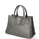 Ascoli Borsa a mano da donna Pelle stampata cocco 7718-D27 CENERE Gave Lux