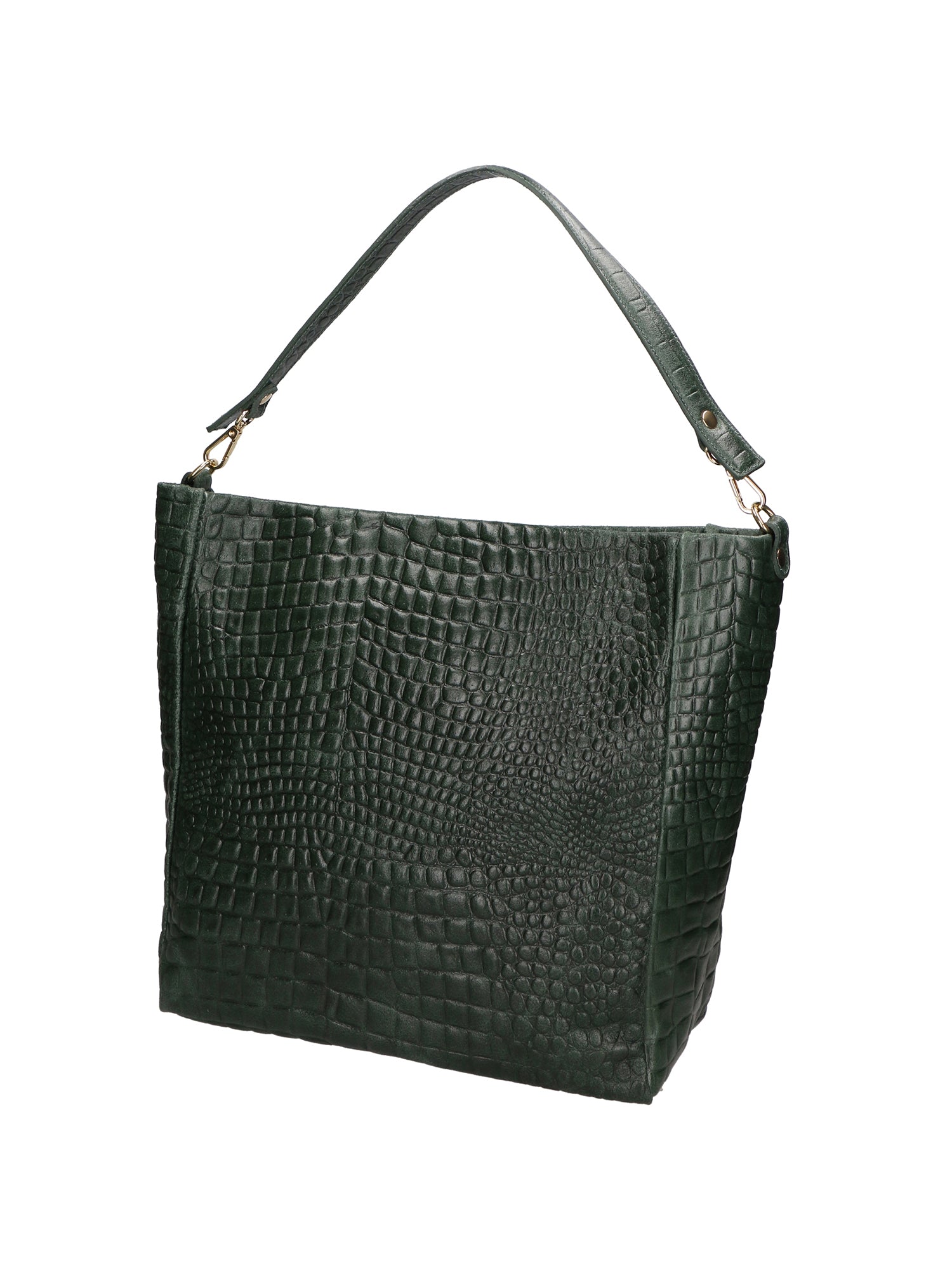 Valtera Borsa a spalla da donna Vera pelle 06500-017 VERDE BOTTIGLIA Gave Lux