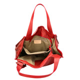Aelia Borsa a spalla da donna Vera pelle 3312-D08 ROSSO RED Gave Lux