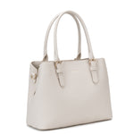 Borsa a mano da donna 100% pelle vegana PU 716-2PT-IVORY Diana&co