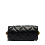Borsa a mano da donna 100% Pvc FLAT MOON-BLACK + GOLD Marc Ellis