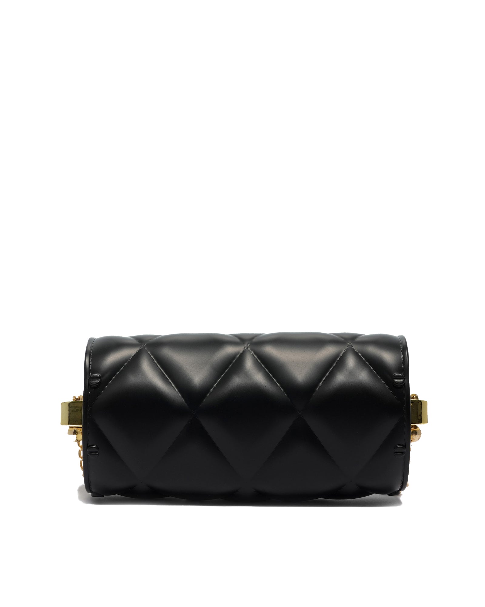 Borsa a mano da donna 100% Pvc FLAT MOON-BLACK + GOLD Marc Ellis
