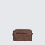 Pochette uomo in pelle PU Vegan PCL3048-BROWN Northampton Polo Club