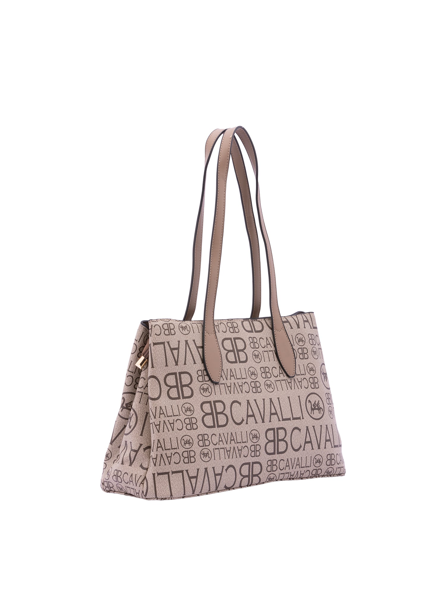Borsa a spalla da donna Ecopelle BC1369-MARRONE B Cavalli