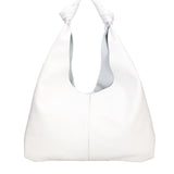 Borsa a spalla da donna 100% vera pelle 07156-BIANCO Viola Castellani
