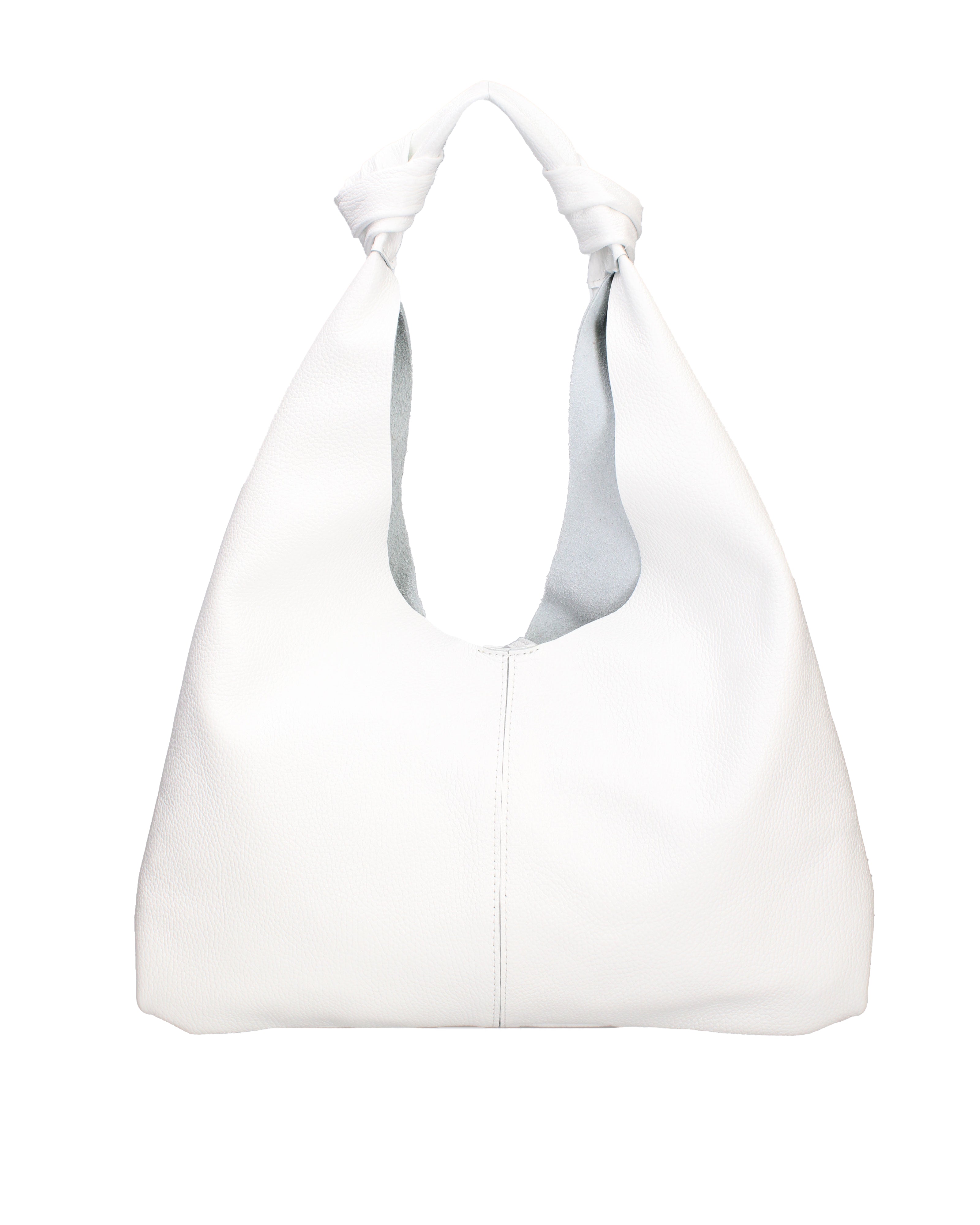 Borsa a spalla da donna 100% vera pelle 07156-BIANCO Viola Castellani