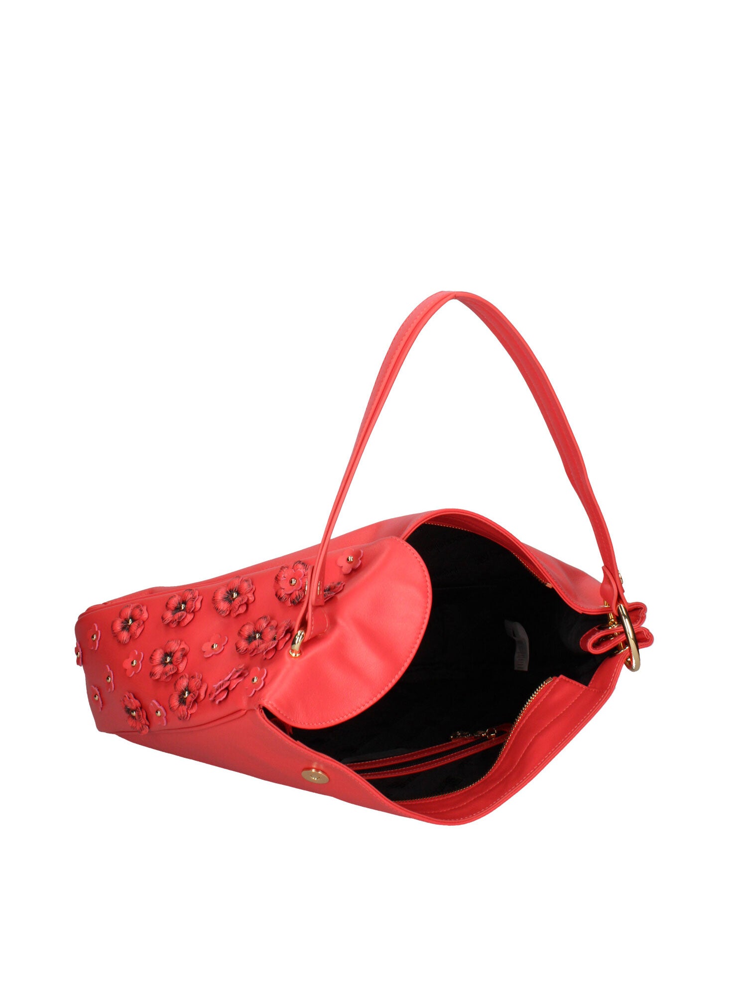 Elowen Plus Borsa a spalla da donna Vera pelle B17242-ROSSO Braccialini