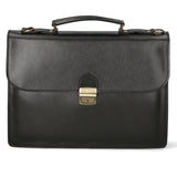 Dafne Borsa da lavoro unisex Vera pelle 7004-NERO Gave Lux
