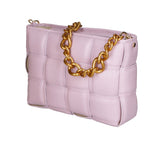 Agostina Borsa a mano da donna Vera pelle 04691-D55 LILLA LILAC Gave Lux