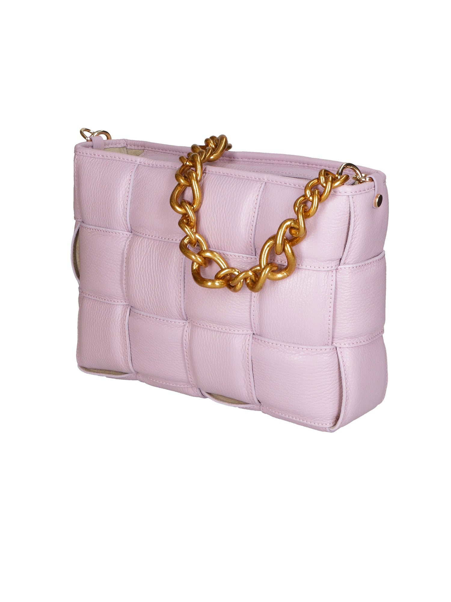 Agostina Borsa a mano da donna Vera pelle 04691-D55 LILLA LILAC Gave Lux