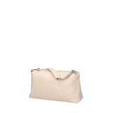 Borsa a spalla da donna Vera pelle 07141-D37 LATTE Viola Castellani