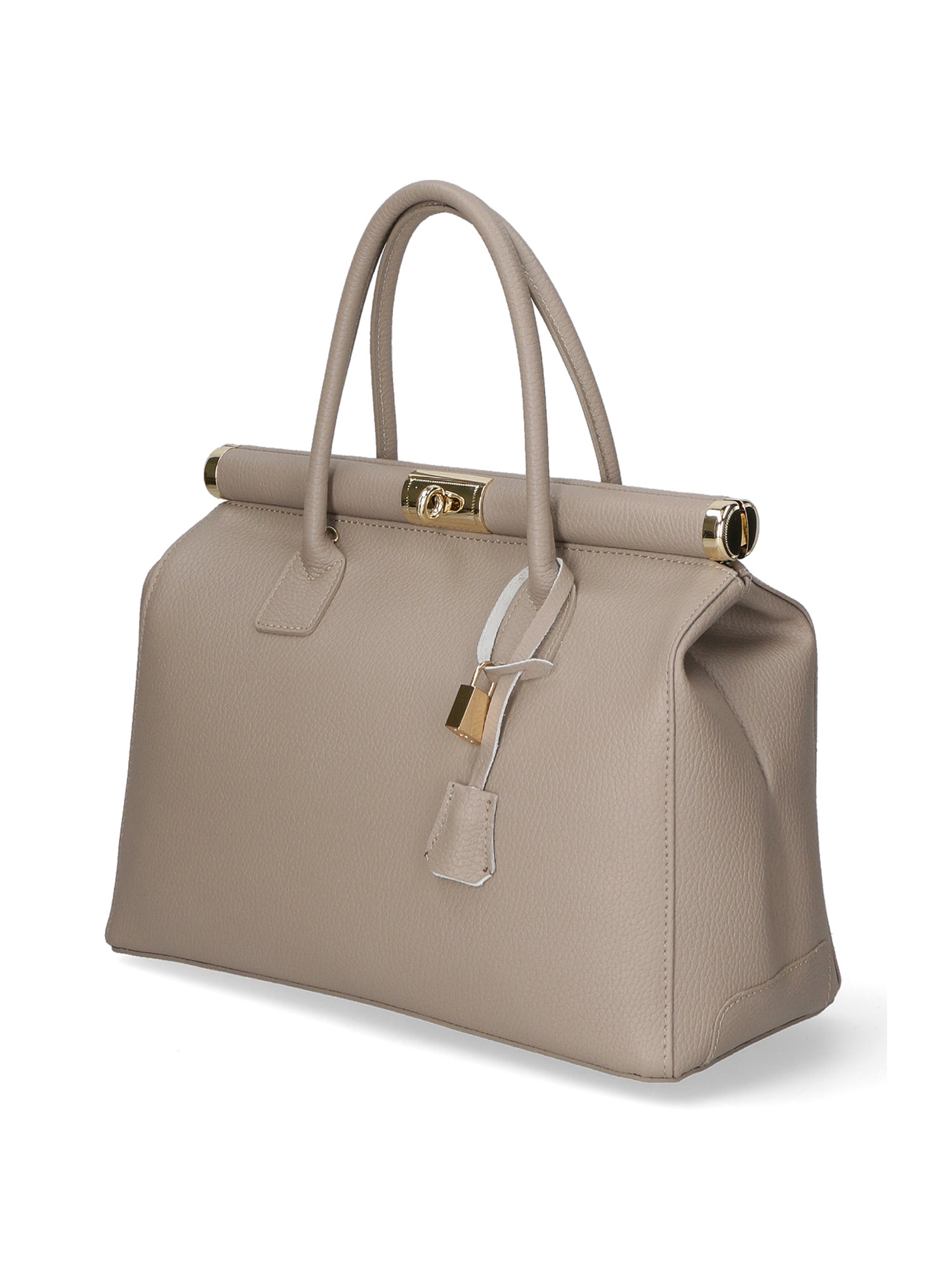 Aleria Borsa a mano da donna Vera pelle 8005-D07 TAUPE CHIARO Gave Lux