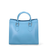 Borsa a mano da donna 100% Pvc FLAT-WOOD-M 24-SUGAR BLUE - BRUSH CDF Marc Ellis