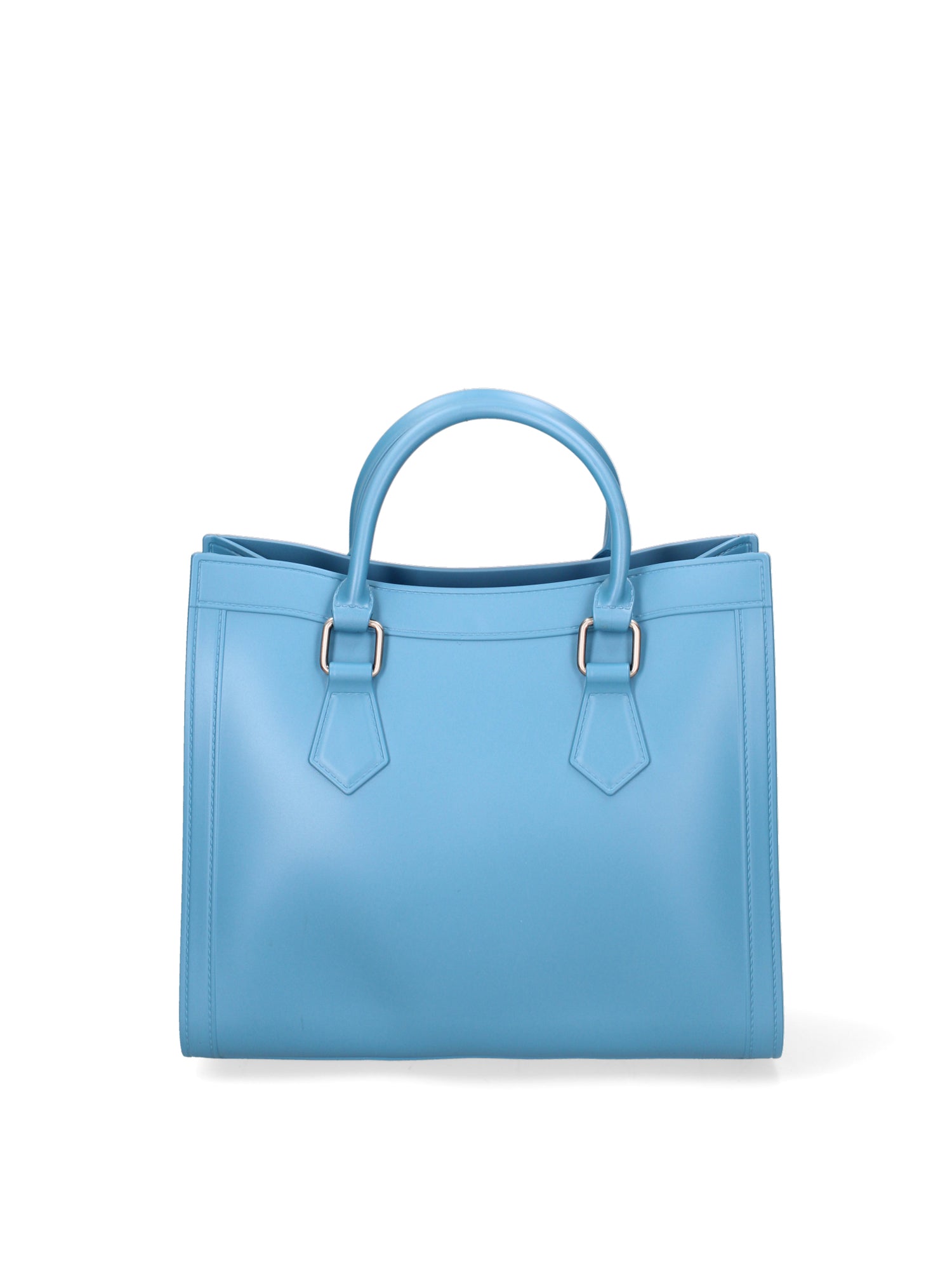 Borsa a mano da donna 100% Pvc FLAT-WOOD-M 24-SUGAR BLUE - BRUSH CDF Marc Ellis
