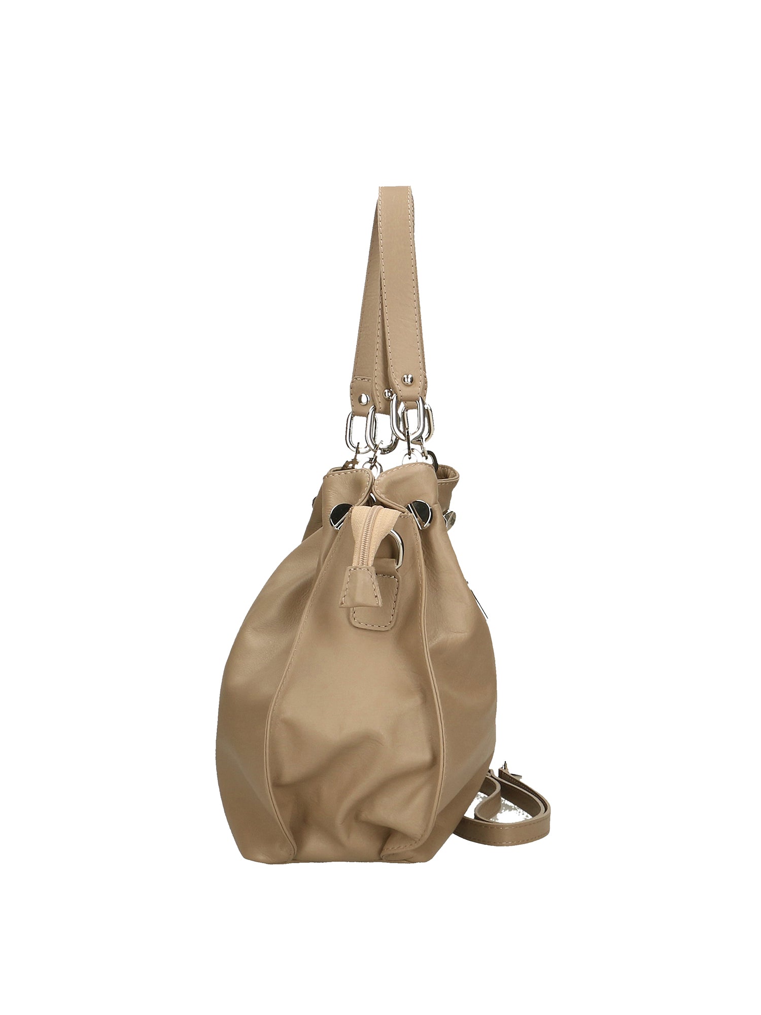 Ereba Borsa a mano da donna Made in Italy 100% pelle 3305-S05 TAUPE CHIARO Gave Lux