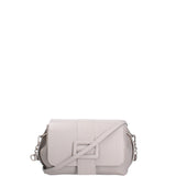 Borsa a tracolla da donna Vera pelle 07143-D86 GRIGIO PERLA Roberta Rossi