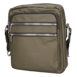 Borsa a tracolla uomo 100% pelle PU PCL3020-GREEN Northampton Polo Club