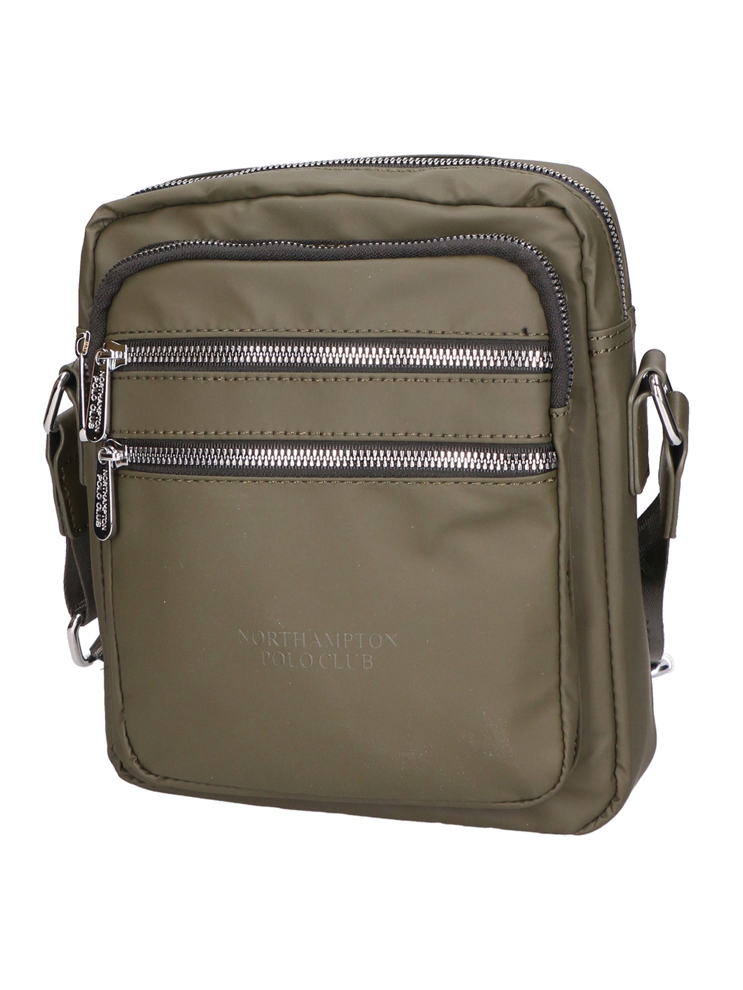 Borsa a tracolla uomo 100% pelle PU PCL3020-GREEN Northampton Polo Club