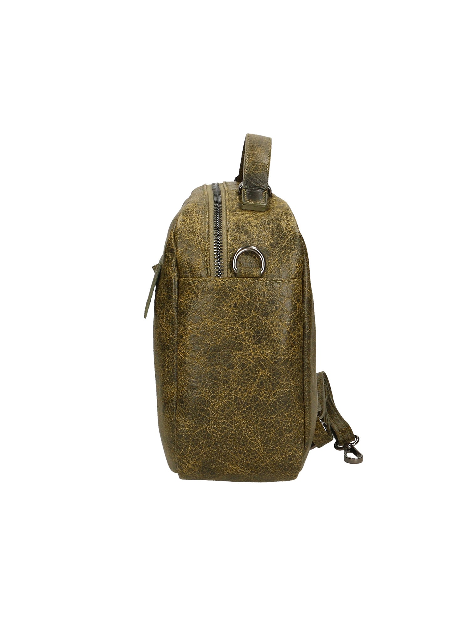 Vera Pelle 6542-VERDE GREEN Borsa a mano unisex Modello Avelon Gave Lux