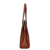 Eugenia Borsa a mano da donna 100% pelle 9008-MARRONE Gave Lux
