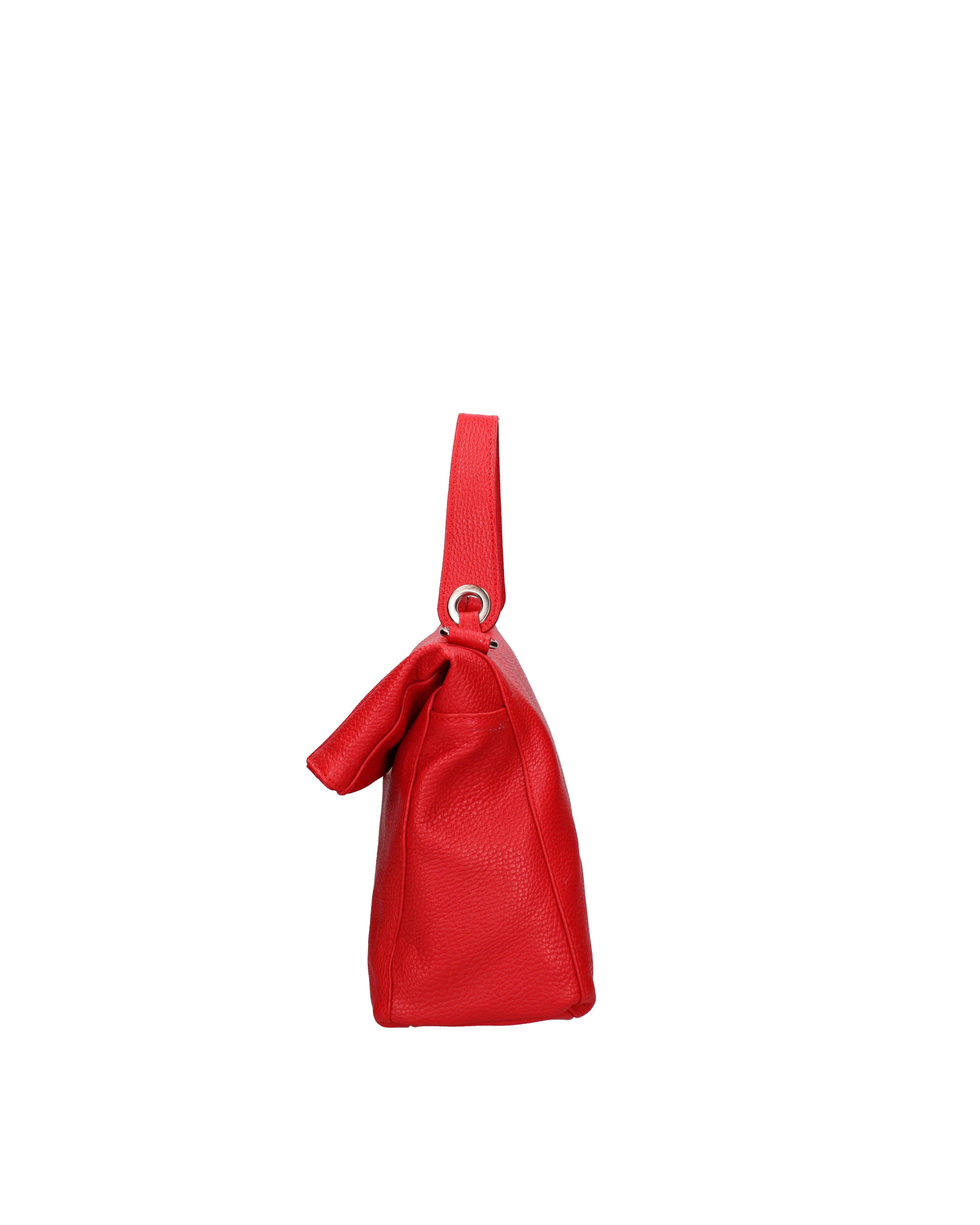 Borsa a spalla da donna Vera pelle 07159-D58 ROSSO FUOCO Viola Castellani