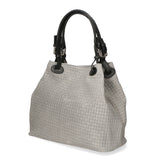 Araminta Borsa Shopper da donna Vera Pelle 80047-018 GRIGIO MEDIO Gave Lux