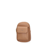 Borsa a tracolla donna Ecopelle e zip 601-1-CAMEL Diana&co