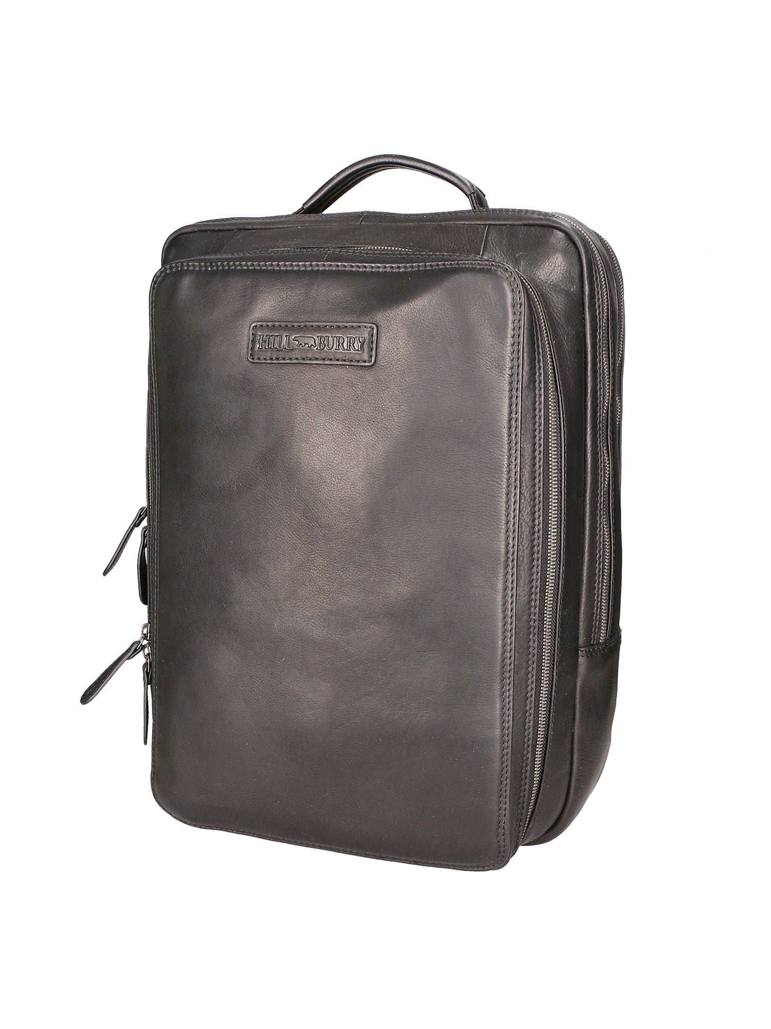 Zaino da uomo in vera pelle RFID HILB-3365-NERO Hill Burry